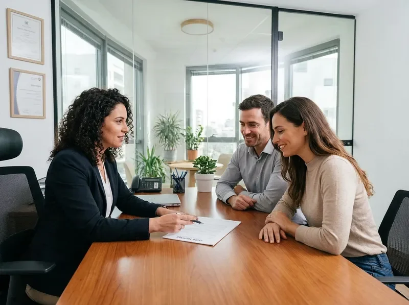פגישת ייעוץ ביטוח מקצועית